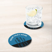 Dessous-de-verre Rond En Papier Outils de communication (En situation)