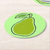 Dessous-de-verre Rond En Papier Paire (Incliné)