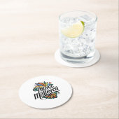 Dessous-de-verre Rond En Papier Palma de Majorque (En situation)