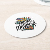 Dessous-de-verre Rond En Papier Palma de Majorque (Incliné)