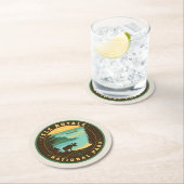 Dessous-de-verre Rond En Papier Parc national de l'Isle Royale (En situation)