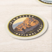 Dessous-de-verre Rond En Papier Parc national de Pinnacles (Incliné)