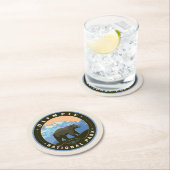 Dessous-de-verre Rond En Papier Parc national olympique (En situation)