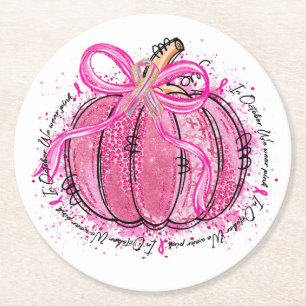 Dessous-de-verre Rond En Papier Parties scintillant au ruban en octobre Nous porto