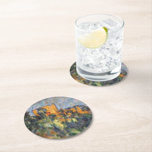 Dessous-de-verre Rond En Papier Paul Cezanne - Château Noir (En situation)