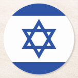 Dessous-de-verre Rond En Papier Pavillon israélien d'Israël boissons en papier<br><div class="desc">Le drapeau israélien d'Israël en carton pâte à papier bois des barbecues. Disponible sous différentes formes comme carré, coeur ou forme ronde. Idéal pour bar mitzvah, bat mitzvah, pub, bar, café, restaurant, fête, maison, bureau et autres endroits. Fournitures et accessoires personnalisables pour parti politique, politique, fans, pays, mariage, Anniversaire, entreprise,...</div>