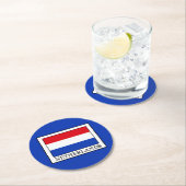 Dessous-de-verre Rond En Papier Pays-Bas (En situation)