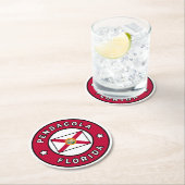 Dessous-de-verre Rond En Papier Pensacola Floride (En situation)