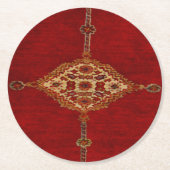 Dessous-de-verre Rond En Papier Persian carpet -bold design (Devant)
