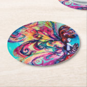 DESSOUS-DE-VERRE ROND EN PAPIER PETITE ELLE DE CHAMPIGNONS (Incliné)