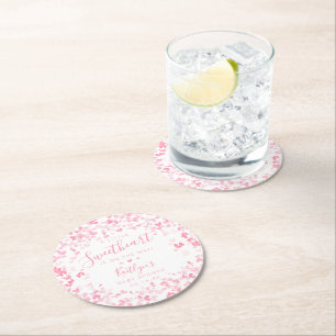 Dessous-de-verre Rond En Papier Petite Saint-Valentin Fête Prénatale Bébé