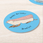 Dessous-de-verre Rond En Papier Pink fairy armadillo (Incliné)