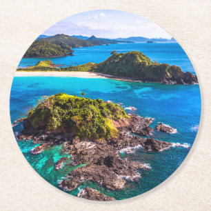 Dessous-de-verre Rond En Papier Plages tropicales Phillipines El Nido