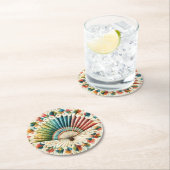 Dessous-de-verre Rond En Papier Planche (En situation)