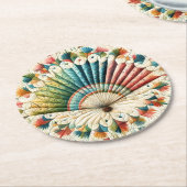 Dessous-de-verre Rond En Papier Planche (Incliné)