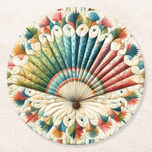 Dessous-de-verre Rond En Papier Planche (Devant)