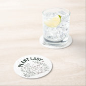 Dessous-de-verre Rond En Papier Plant lady (En situation)