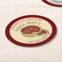 Plat profond Pepperoni Pizza Pie fête d'anniversai