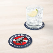 Dessous-de-verre Rond En Papier Plongeur certifié (Requin) (En situation)