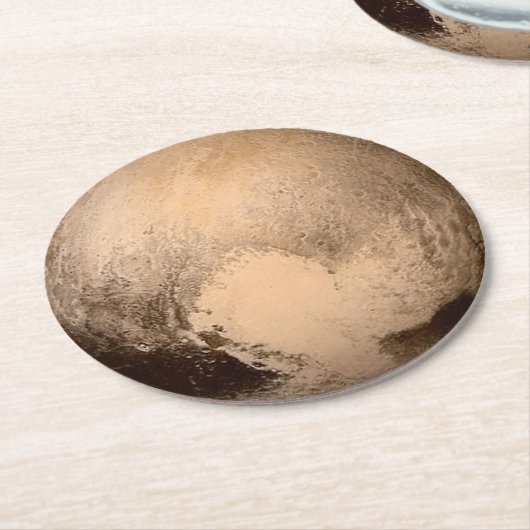 Dessous-de-verre Rond En Papier Pluto (Incliné)