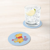 Dessous-de-verre Rond En Papier Pooh (En situation)