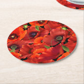 Dessous-de-verre Rond En Papier Poppy (Incliné)