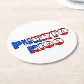Dessous-de-verre Rond En Papier Porto Rico (Incliné)