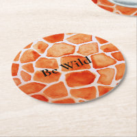Poster de animal de la Giraffe orange