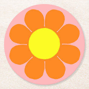 Dessous-de-verre Rond En Papier Pouvoir des Fleurs