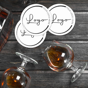 Dessous-de-verre Rond En Papier Professionnel Entreprise Logo d'affaires Promotion
