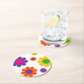 Dessous-de-verre Rond En Papier Puissance de flux (En situation)