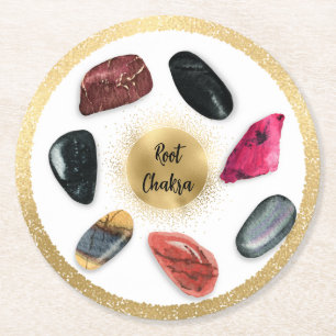 Dessous-de-verre Rond En Papier *~* Racine d'eau AP64 Dessous de verre papier Emot