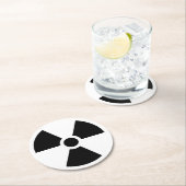 Dessous-de-verre Rond En Papier Radioactif (En situation)