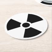 Dessous-de-verre Rond En Papier Radioactif (Incliné)