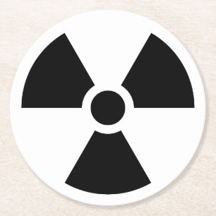 Dessous-de-verre Rond En Papier Radioactif