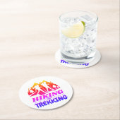 Dessous-de-verre Rond En Papier Randonnée ou trekking (En situation)