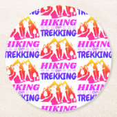 Dessous-de-verre Rond En Papier Randonnée ou trekking (Devant)