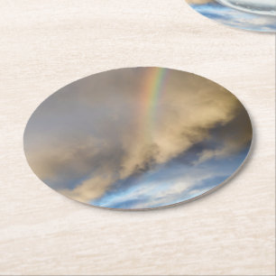 Dessous-de-verre Rond En Papier rébellion arc-en-ciel