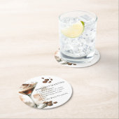 Dessous-de-verre Rond En Papier Recette de Martini Espresso (En situation)