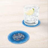Dessous-de-verre Rond En Papier Refuser de Couler (En situation)