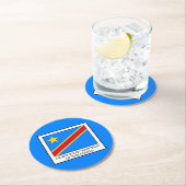 Dessous-de-verre Rond En Papier République démocratique du Congo (En situation)