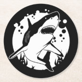 Dessous-de-verre Rond En Papier Requin (Devant)
