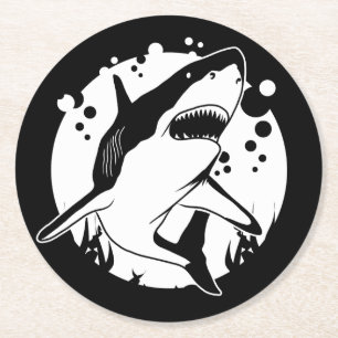 Dessous-de-verre Rond En Papier Requin