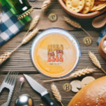 Dessous-de-verre Rond En Papier Retro Soirée de dégustation de bière<br><div class="desc">Dessous de verre de fête de dégustation de bière rétro personnalisable selon les spécificités de votre événement.</div>
