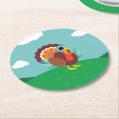 Dessous-de-verre Rond En Papier Rollo la Turquie (Incliné)