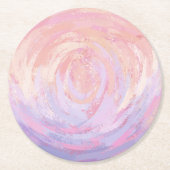 Dessous-de-verre Rond En Papier Rose et puant (Devant)