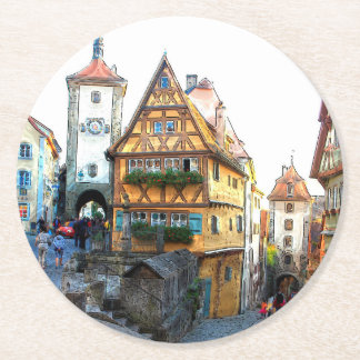 Dessous-de-verre Rond En Papier Rothenburg20150903