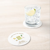 Dessous-de-verre Rond En Papier Rustique moderne Nouveau Chapitre Baby shower de l (En situation)