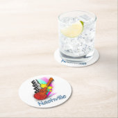 Dessous-de-verre Rond En Papier Rythme de Nashville (En situation)