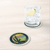 Dessous-de-verre Rond En Papier Saguaro National Park (En situation)